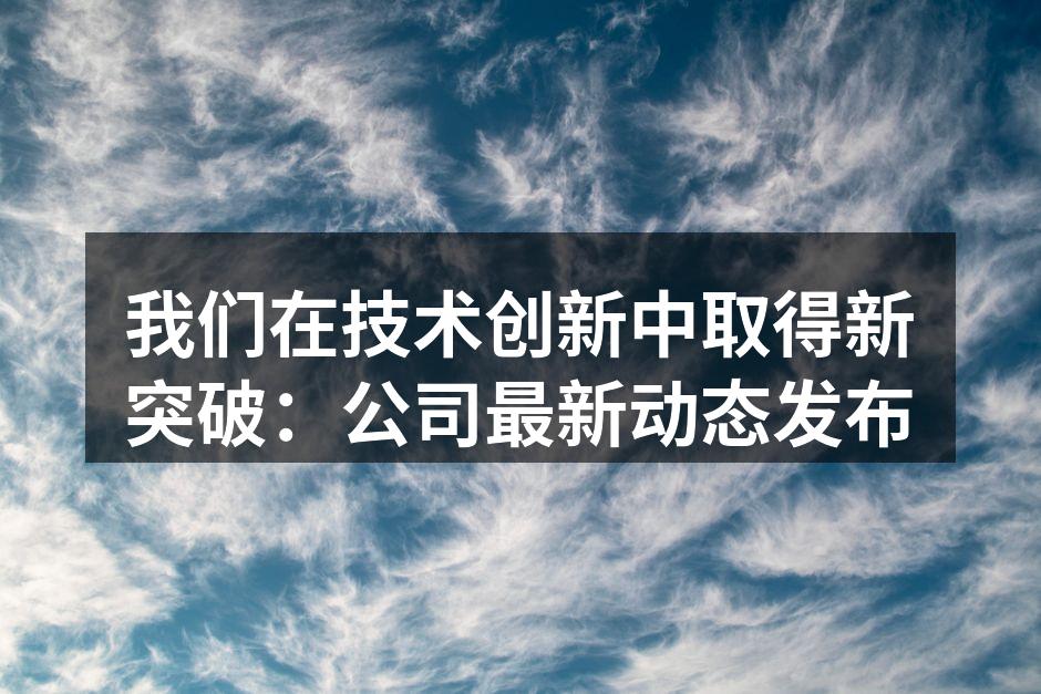 公司新研发的软件界面展示